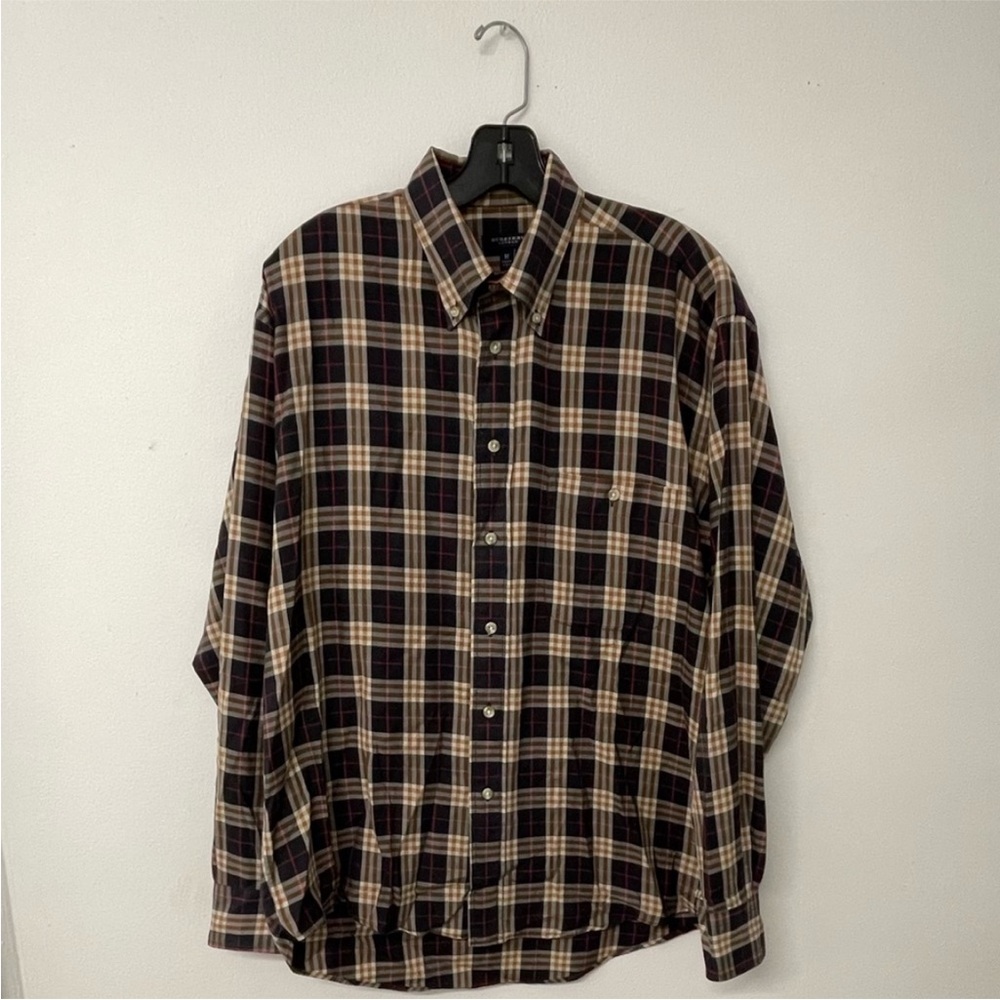 Burberry Classic Plaid Nova Check Button-Up Shirt - Medium